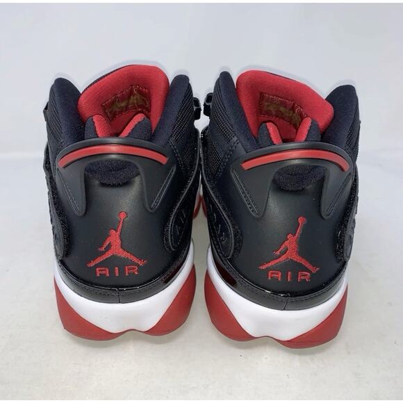 BRAND NEW Air Jordan 6 Rings Bred Black Sneakers, Size 11.5 US 322992-062 main image 4